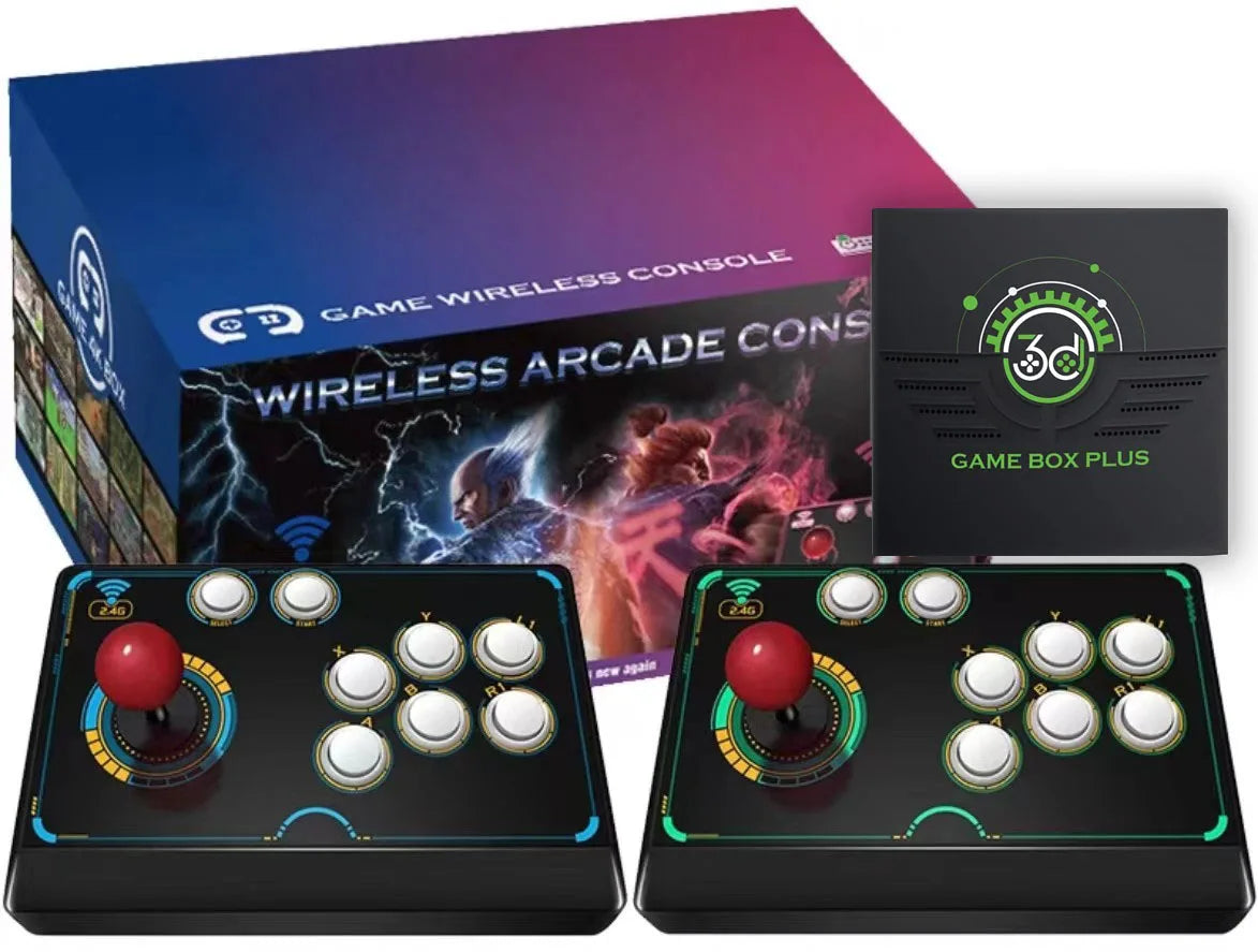 Caja de juegos Retro V6, juego inalámbrico de 2,4G, TV Box, PS1, familia, 4K HD, consola de videojuegos portátil, compatible con multijugador 10000