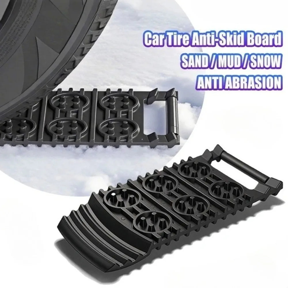 Tabla Antideslizante de Emergencia para Neumáticos de Coche, Placas de Recuperación, Tapete de Tracción, Cadenas para Nieve, Pala, Rampas, Almohadilla, Accesorios Todoterreno