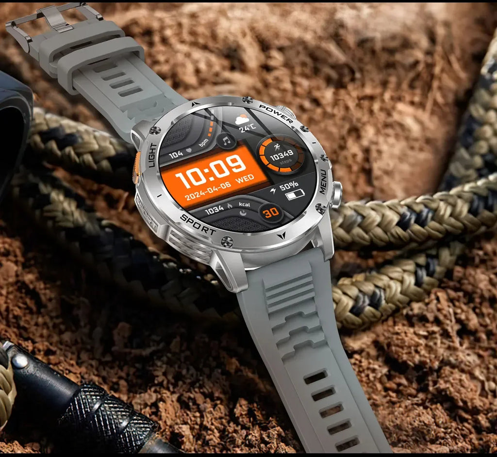 Reloj Inteligente Deportivo AMOLED con Batería 1000mAh, Brújula y GPS