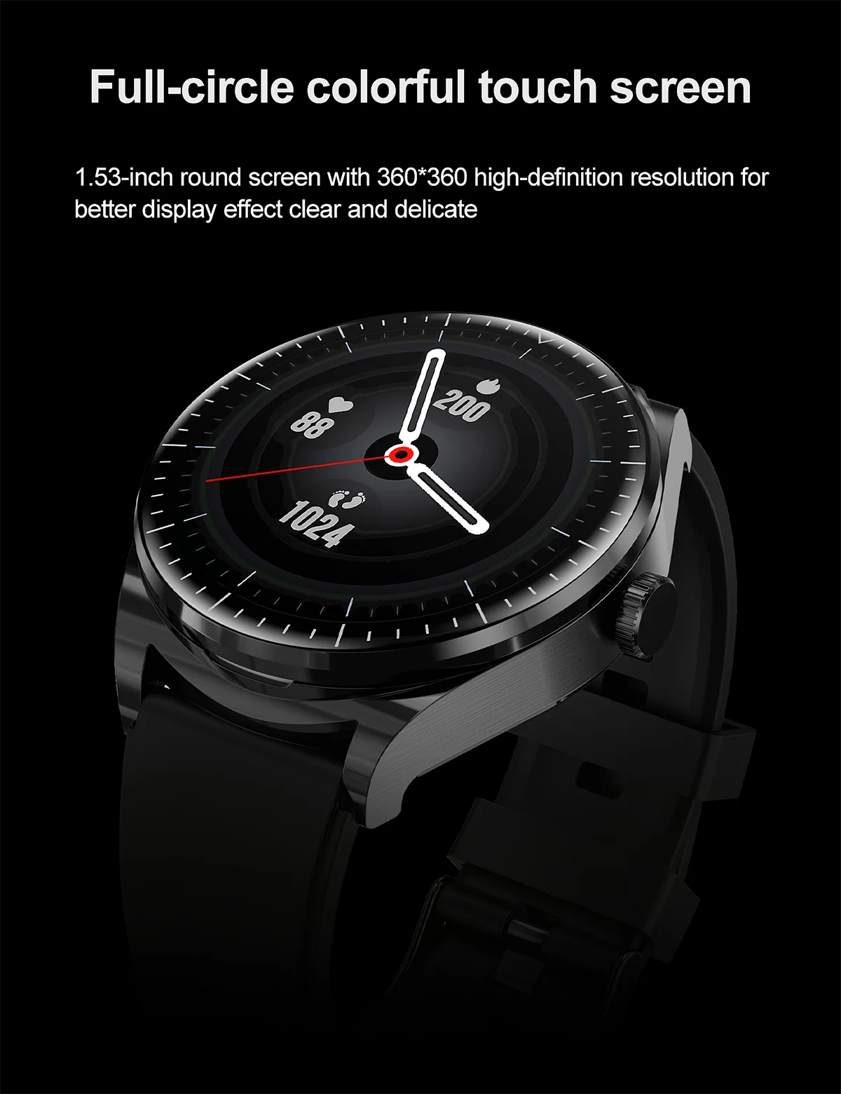 Reloj inteligente TWS con auriculares para hombre y mujer, función NFC, rastreador deportivo, Monitor de ritmo cardíaco, reducción de ruido, reloj inteligente