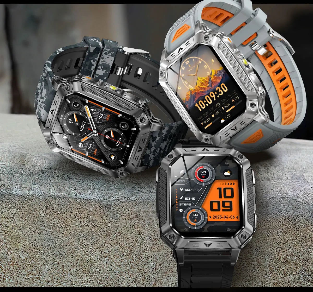Reloj Inteligente AMOLED con GPS y Bluetooth Hombre