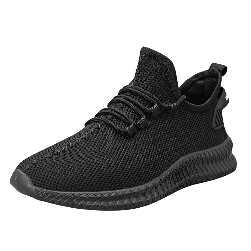 Zapatillas de correr transpirables y ligeras para hombre, Tenis antideslizantes para exteriores, zapatos deportivos suaves con cordones para caminar, 2023