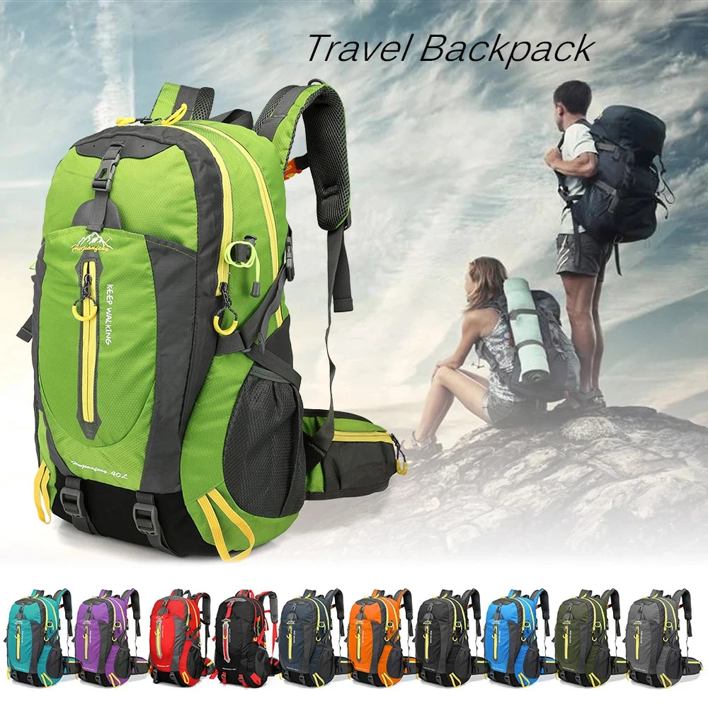 Mochila de Viaje para Camping, Senderismo, Portátil, Mochila de Trekking, Escalada, para Hombres y Mujeres, Suministros de Senderismo