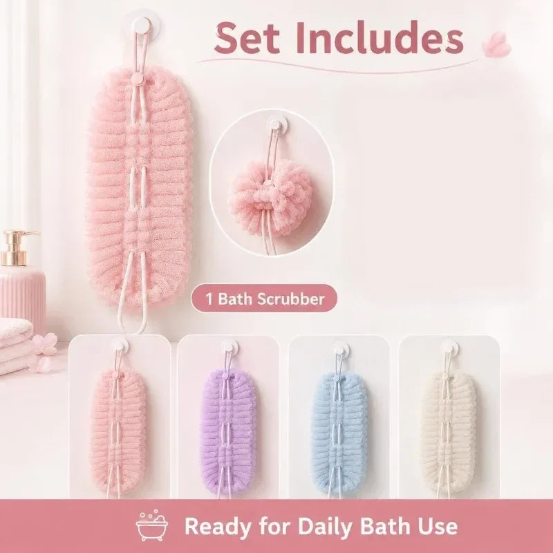 Toalla Exfoliante 2en1 con Cepillo para Espalda