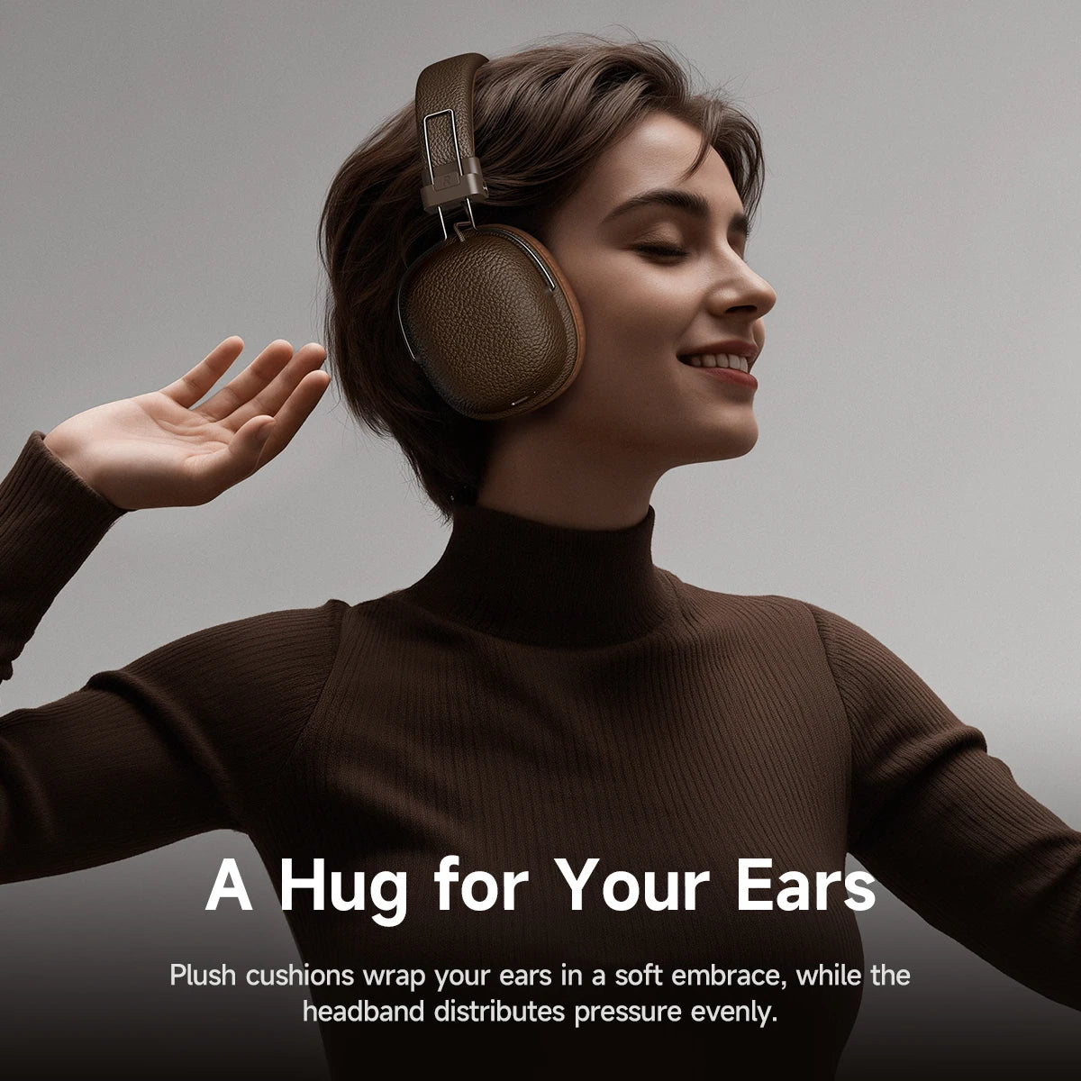 HOCO Retro Auriculares Bluetooth 5.4 Cuero PU HiFi