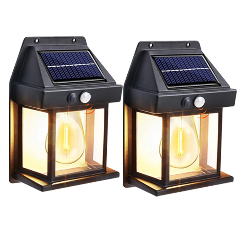 Lámpara Solar LED Exterior con Sensor de Movimiento 3 Modos