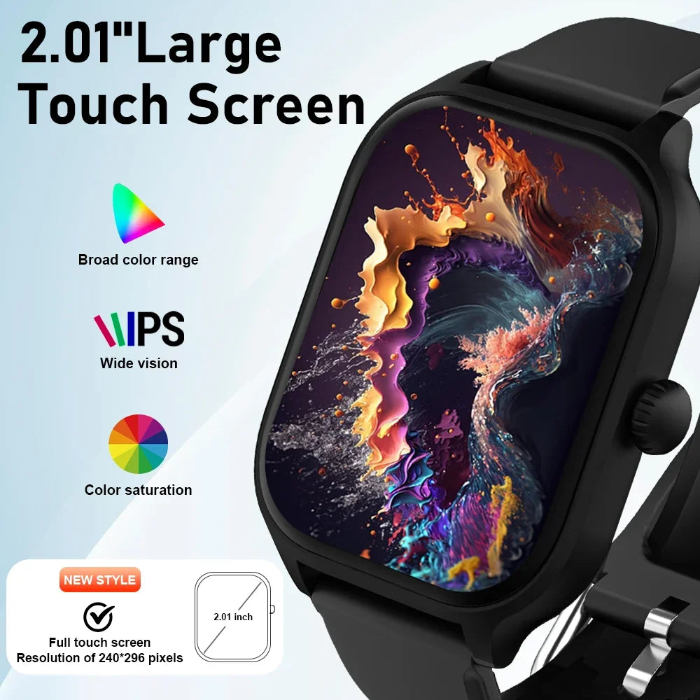 Reloj Inteligente con Pantalla HD 2.01 Pulgadas y Llamadas Bluetooth
