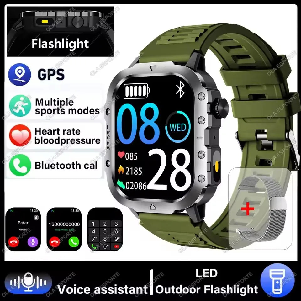 SmartWatch 2025 con GPS Bluetooth y monitor de salud