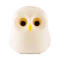 Luz nocturna de búho, bonita lámpara de noche de silicona, lámpara de ambiente RGB recargable, decoración de habitación, Animal divertido, regalo de luz nocturna para niños