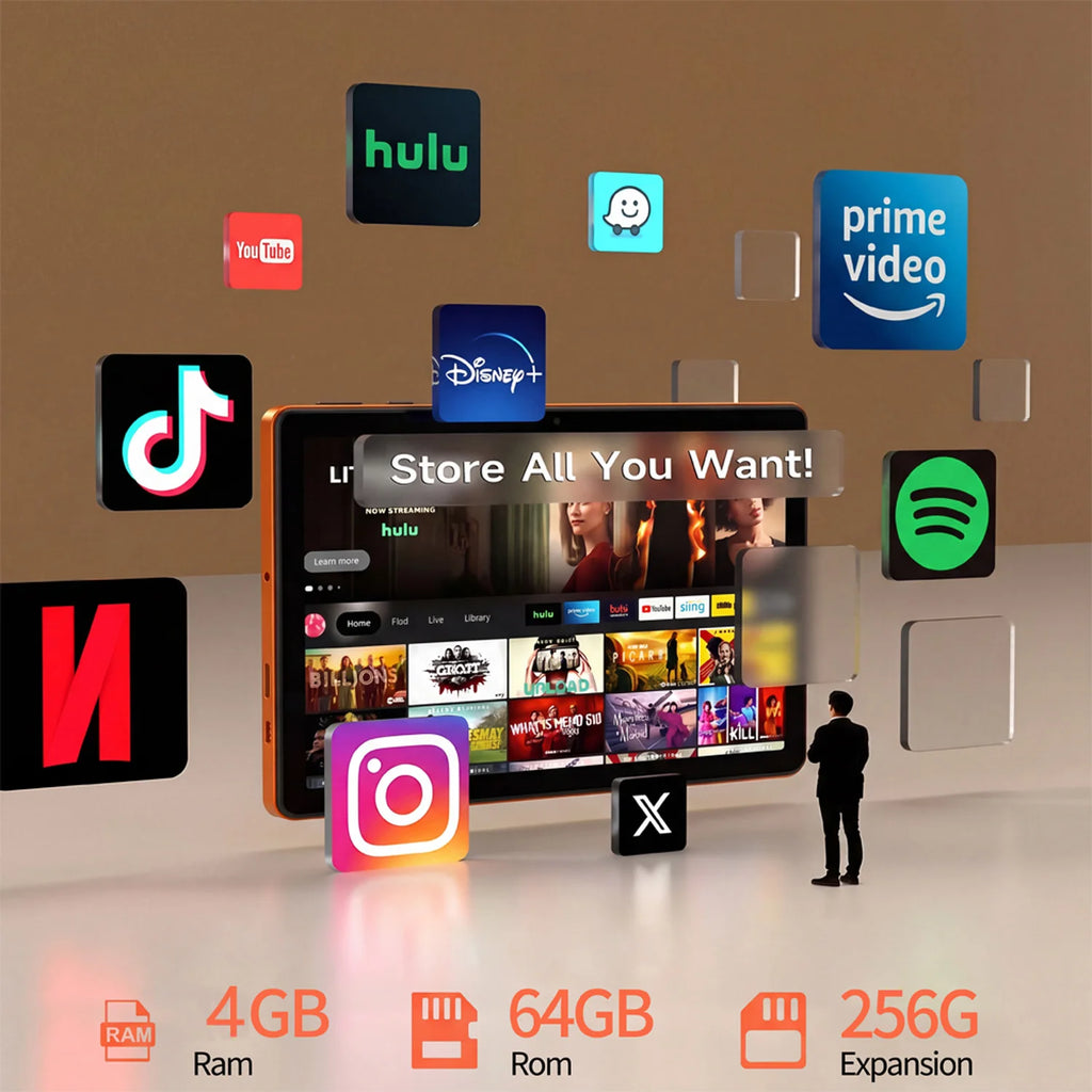 Nuevas tabletas Android de 9 pulgadas, Octa Core, 4GB+64GB ROM, cámaras duales, 5G WiFi, tableta PC con IA para acelerar la velocidad, batería de 6000mAh, tableta infantil de Google.