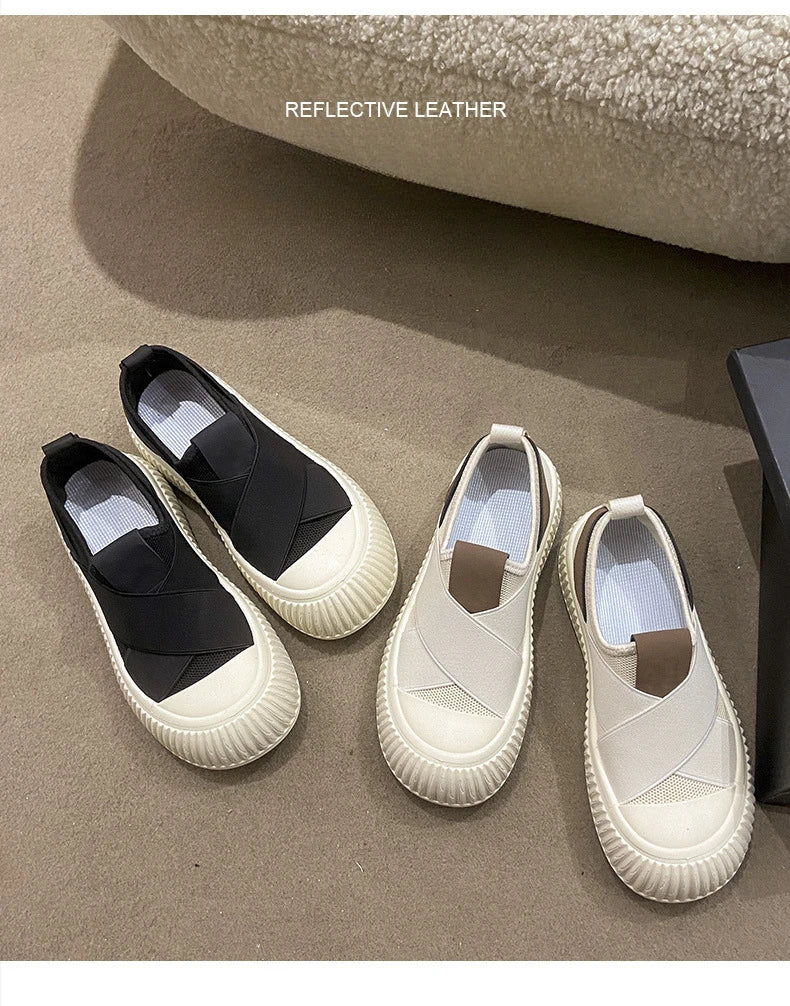 Zapatillas de Mujer Transpirables con Plataforma y Suela Gruesa