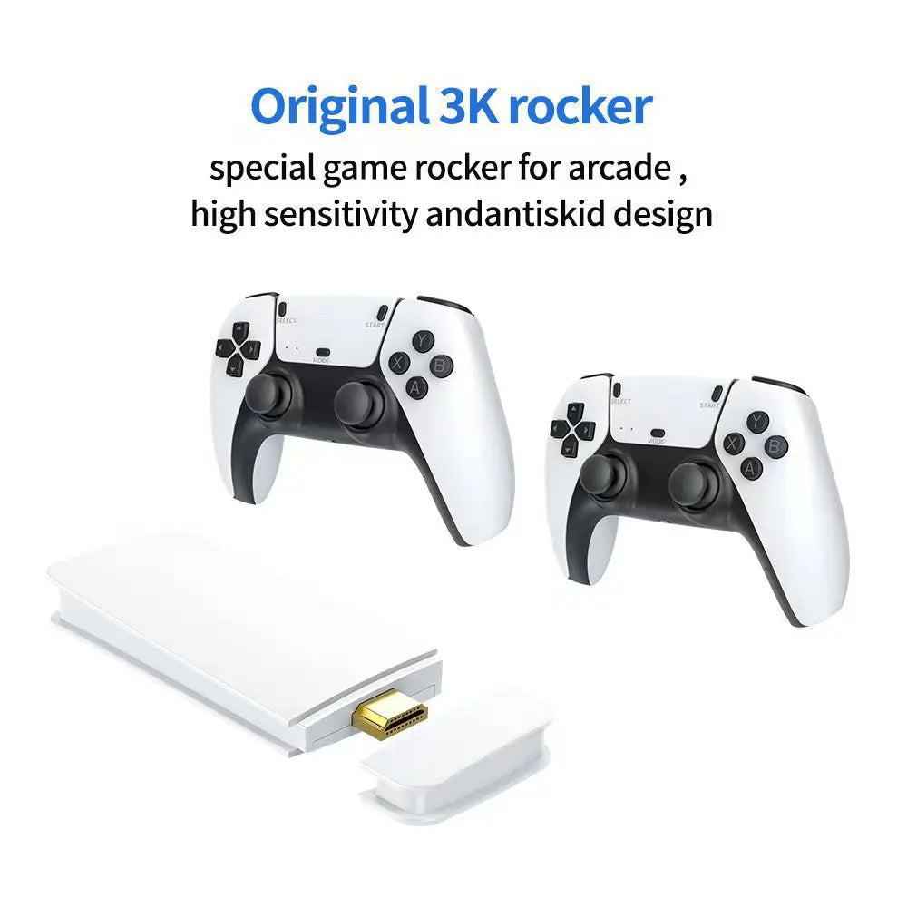 M15 4K Game Home Consola Mini Videojuegos 64 G Retro Consola 128 G Reproductor HD Videojuego Stick 2.4G Consola Dual Wireless PS1 gift