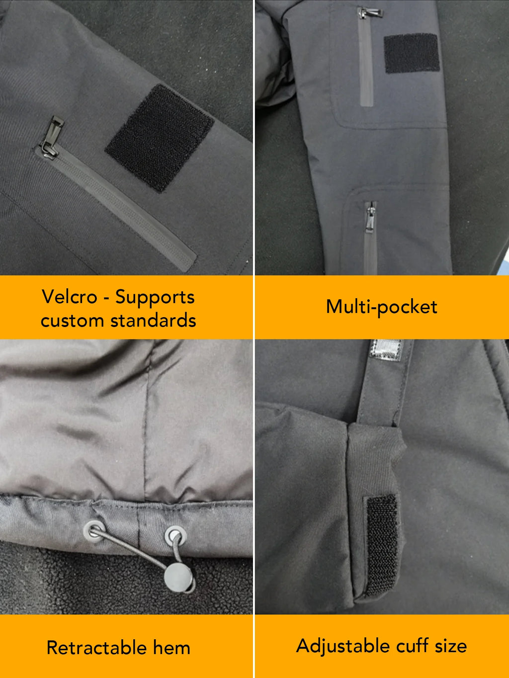 Chaqueta Calefactora con Capucha para Hombre | Calefacción USB 8 Zonas