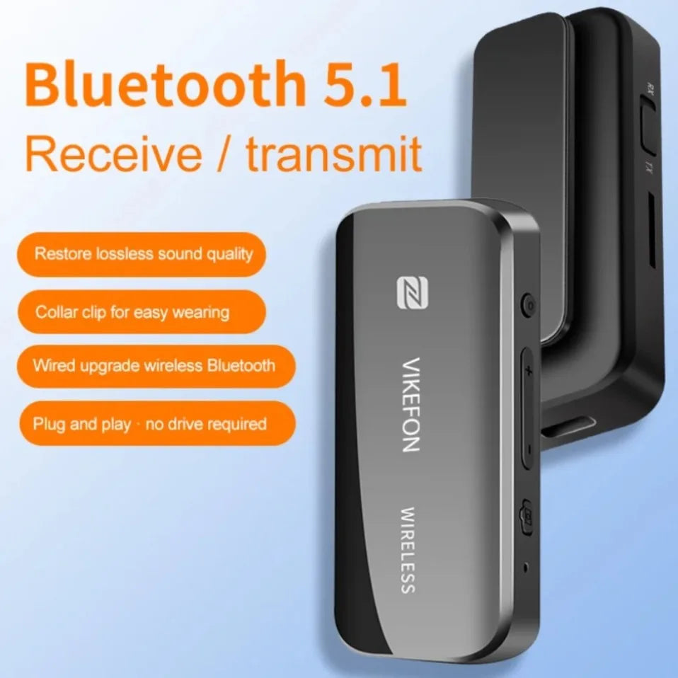 Receptor de Audio Bluetooth 5,0, adaptador auxiliar, Dongle inalámbrico, tarjeta NFC TF, conector de 3,5mm, manos libres para TV, PC, altavoz, Kit para coche