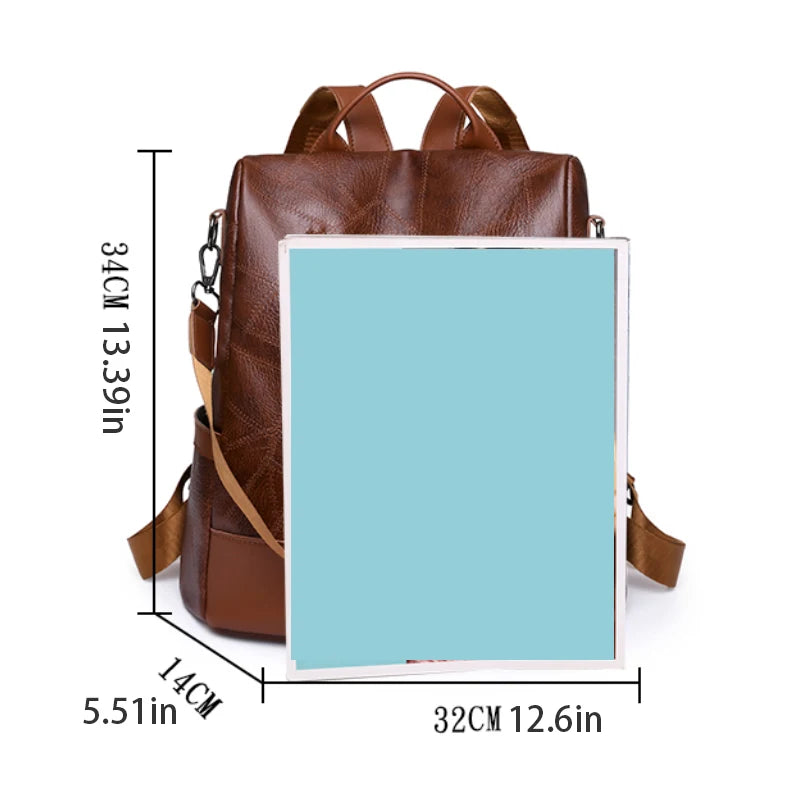 Mochila de moda para mujer, bolso de hombro, bolso multifuncional de viaje, bolso de mano, adecuado para diferentes escenarios
