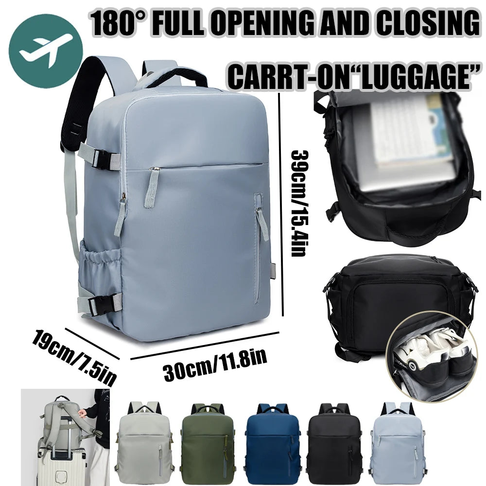 Mochila de Viaje de 39X30X19Cm, Gran Capacidad, Multicapa, para Computadora, para Viajes Cortos (Producto Seleccionado)