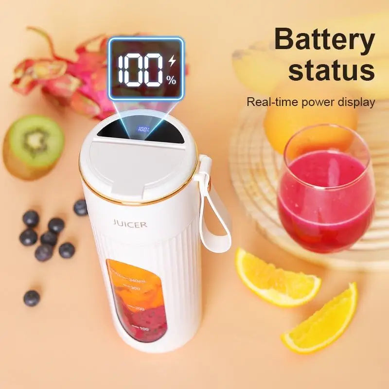 Exprimidor Eléctrico Portátil USB con Motor Silencioso