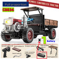 Tractor RC 4WD a Escala 1:18 con Sonidos y Luces, Control 2.4G