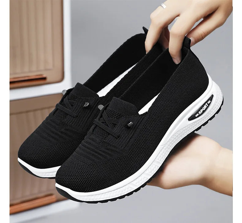 Zapatillas de Mujer Casual — Malla Transpirable, Suela Gruesa