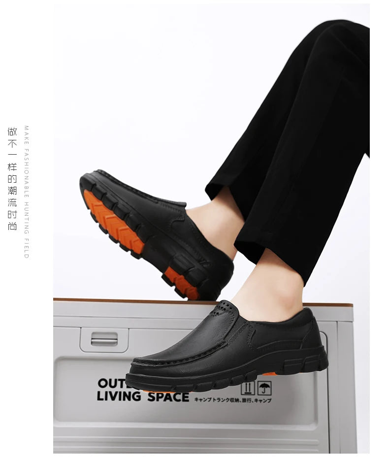 Zapatos de Chef Antideslizantes para Hombre — Suela EVA, Resistentes al Aceite