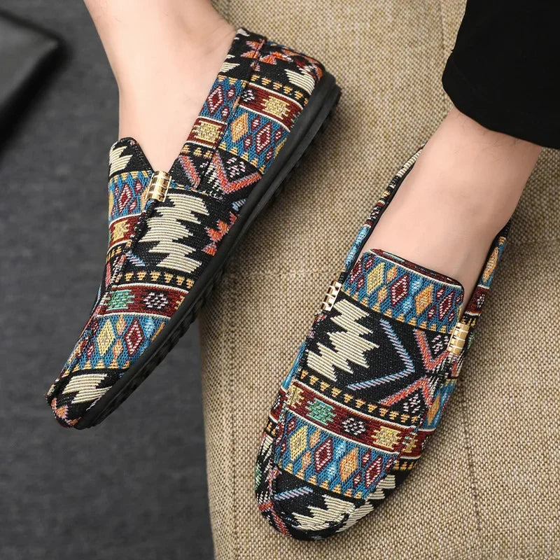 Zapatos informales de verano para hombre, mocasines transpirables para hombre, zapatos perezosos, zapatillas cómodas para caminar, zapatos planos antideslizantes para conducir