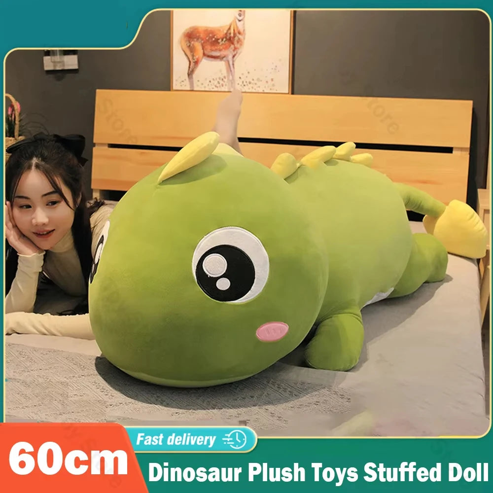 Peluche Dinosaurio 60cm Almohada Suave para Niños