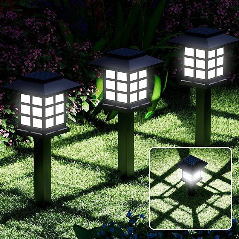 Luces LED solares para caminos, pasarela impermeable para exteriores, decoración de jardín, farola para paisaje, Patio, entrada, 2/4/6/8 Uds.