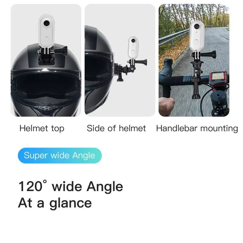 Cámara Deportiva 4K para Casco Moto y Bicicleta
