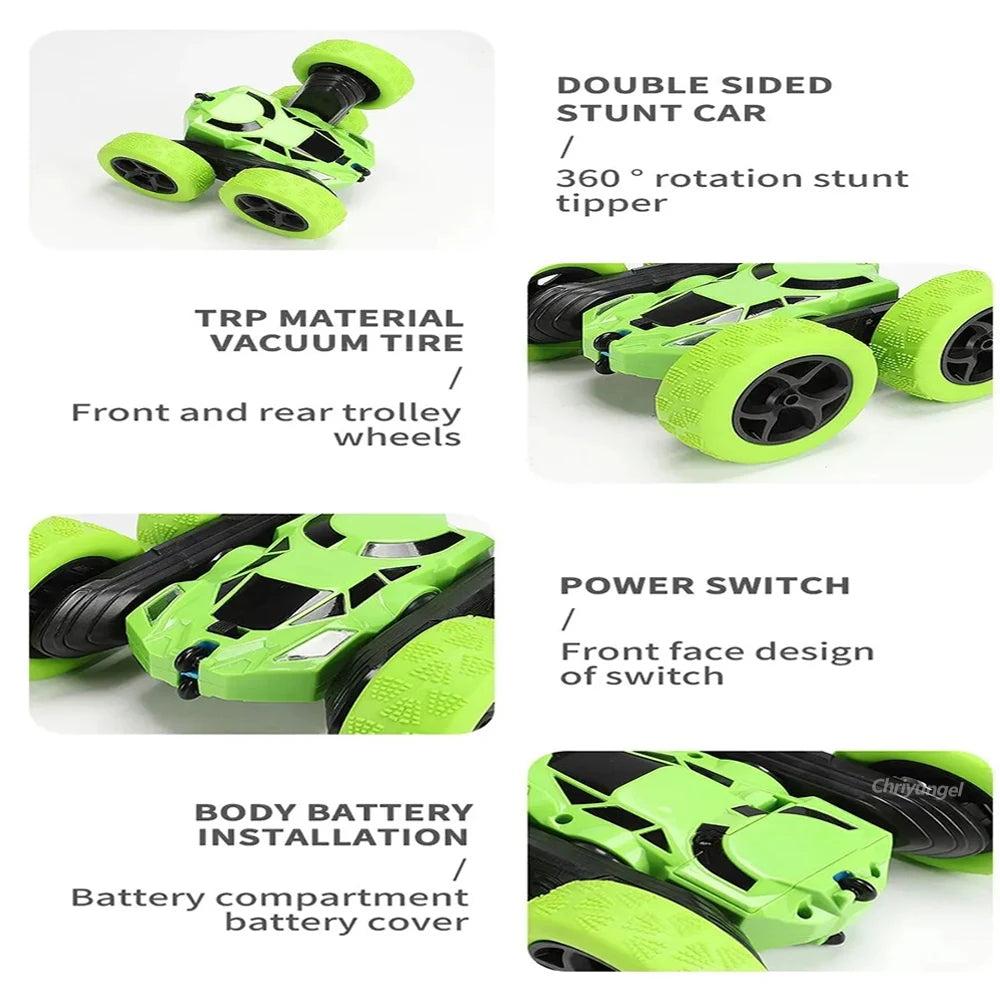 Coche Acrobático RC 2.4 GHz, Deriva, Doble Cara, Acrobacias Todoterreno
