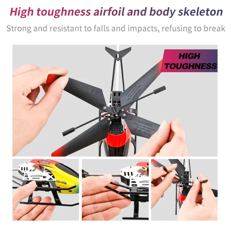 Helicóptero RC con Giroscopio y Luces LED, 3.5 Canales, Mantenimiento de Altitud