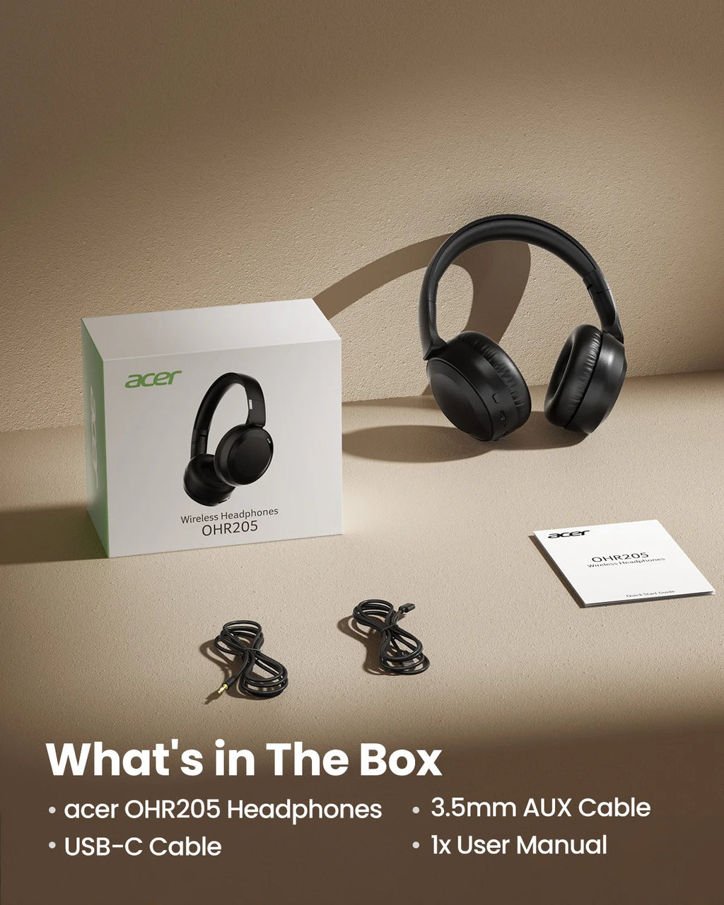 Acer OHR205 Auriculares Bluetooth Multipunto 6.0
