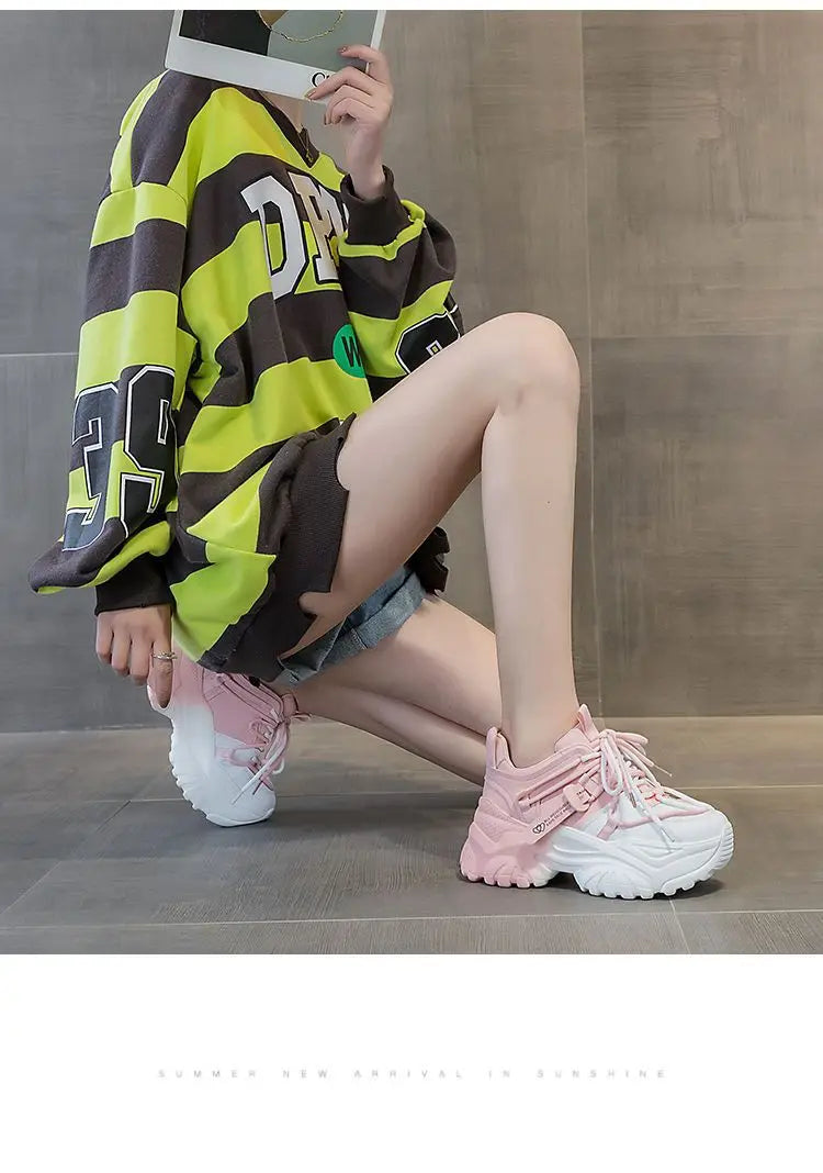 Zapatillas de Plataforma para Mujer - Suela Gruesa, Estilo Casual