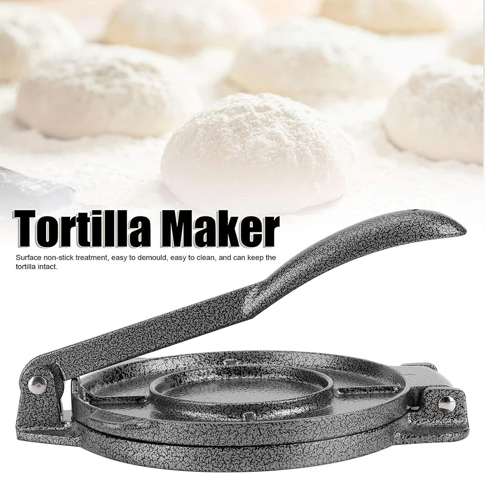 LMETJMA Prensa para Tortillas de Alta Resistencia, Pataconera de Aluminio, Prensa para Tortillas de Harina, Máquina para Hacer Tortillas, Rotis y Quesadillas