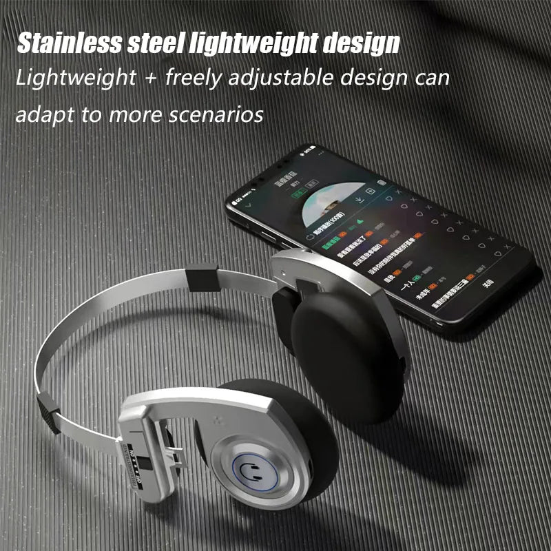 Auriculares Bluetooth Retro Plegables con Cancelación de Ruido ANC