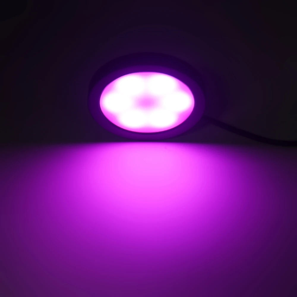 Luz RGB remota de 24 teclas para debajo de gabinete, interruptor USB de 5V, Kit de 1 2 4 6 luces, lámpara delgada para vitrina de cocina, acento de escritorio para Bar en casa