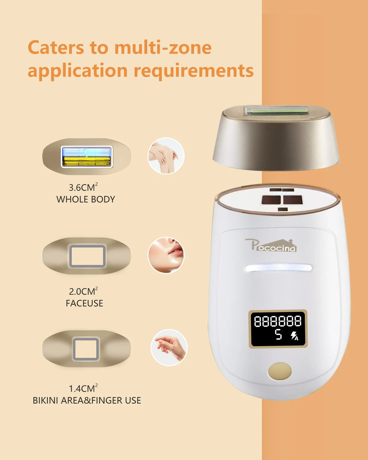 Dispositivo de depilación láser IPL profesional, 3 ventanas iluminadas, refrigeración, indoloro, permanente, recortador de Bikinis para todo el cuerpo, depiladora IPL