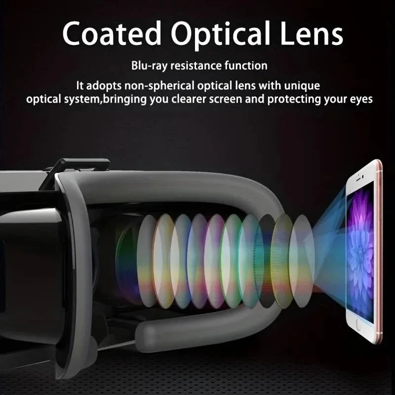 Gafas VR, Lentes 3D para Realidad Virtual, Gafas Inteligentes, Accesorio para Juegos Móviles para Teléfonos Inteligentes, Compatible con Dispositivos Viar