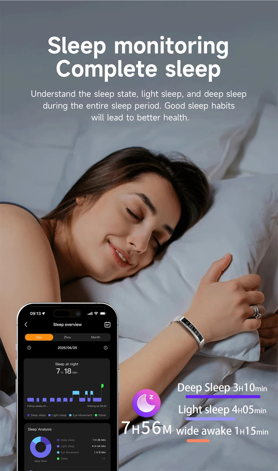 Reloj Inteligente con Podómetro y Monitor de Sueño