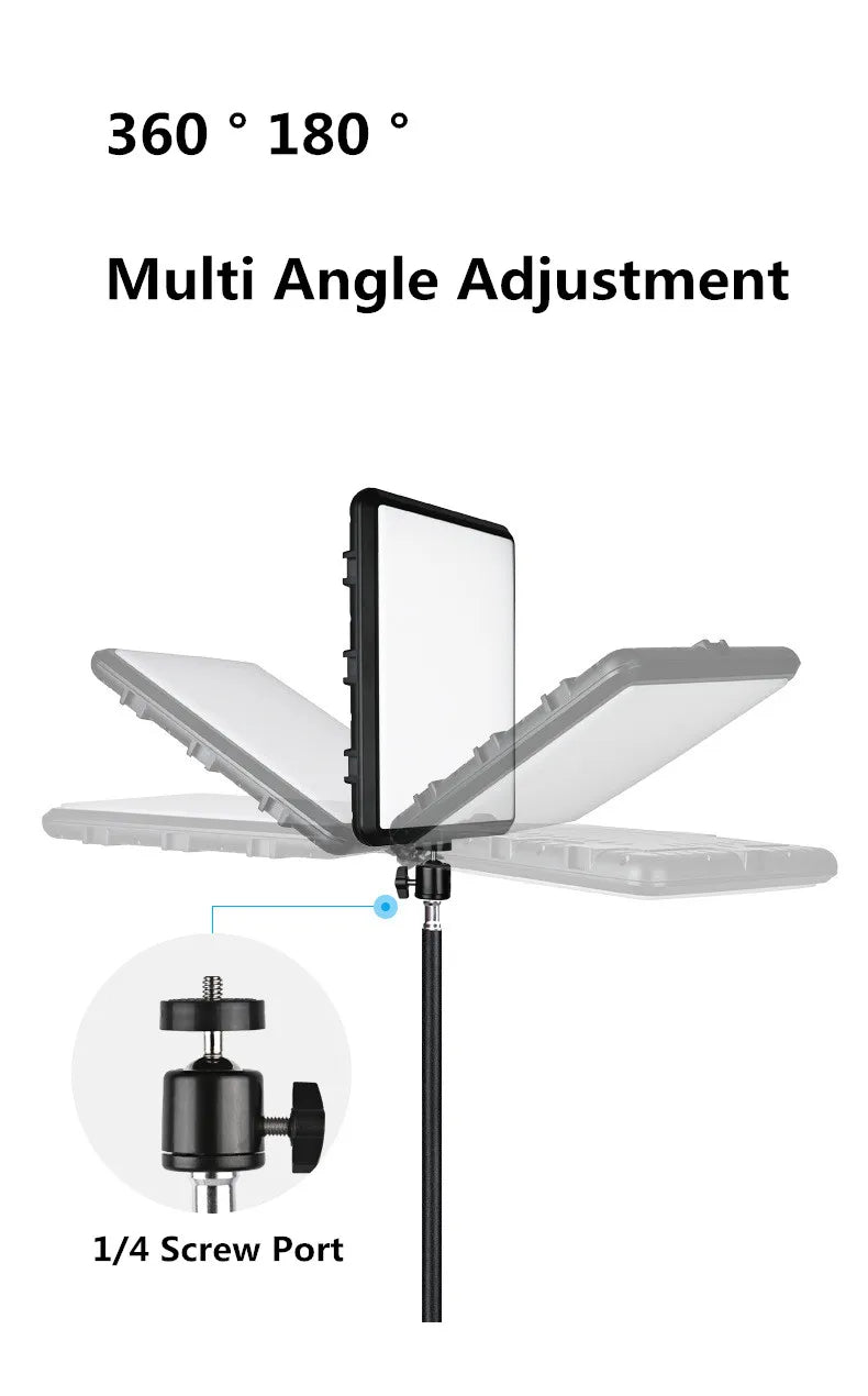 Panel de luz LED para fotografía y vídeo de 8/12 pulgadas, Kit de iluminación para estudio fotográfico para disparar transmisión en vivo Youbube con soporte para trípode
