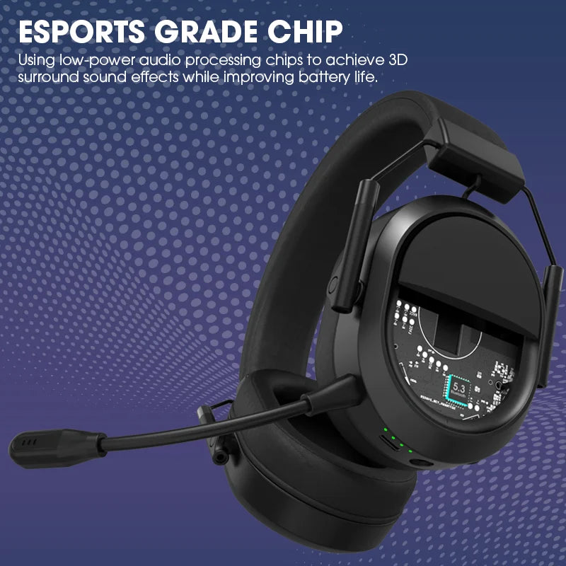 LDON Auriculares Gaming PS5 PS4 Bluetooth 2.4GHz