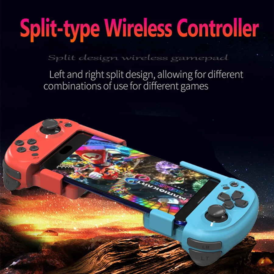 Mando inalámbrico Mocute 061, controlador de juego dividido izquierdo y derecho, Joystick de juego Bluetooth para Android, IOS y PC