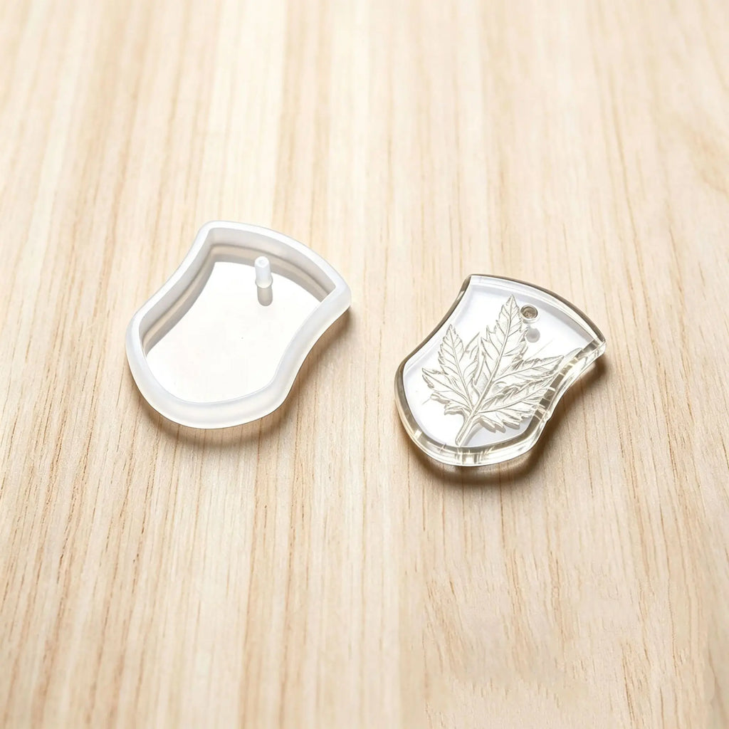 Moldes de Resina de Silicona para Epoxi Cristalino DIY, 6 Estilos de Colgantes y Etiquetas con Superficie de Espejo: Redondos, Ovalados, Cuadrados