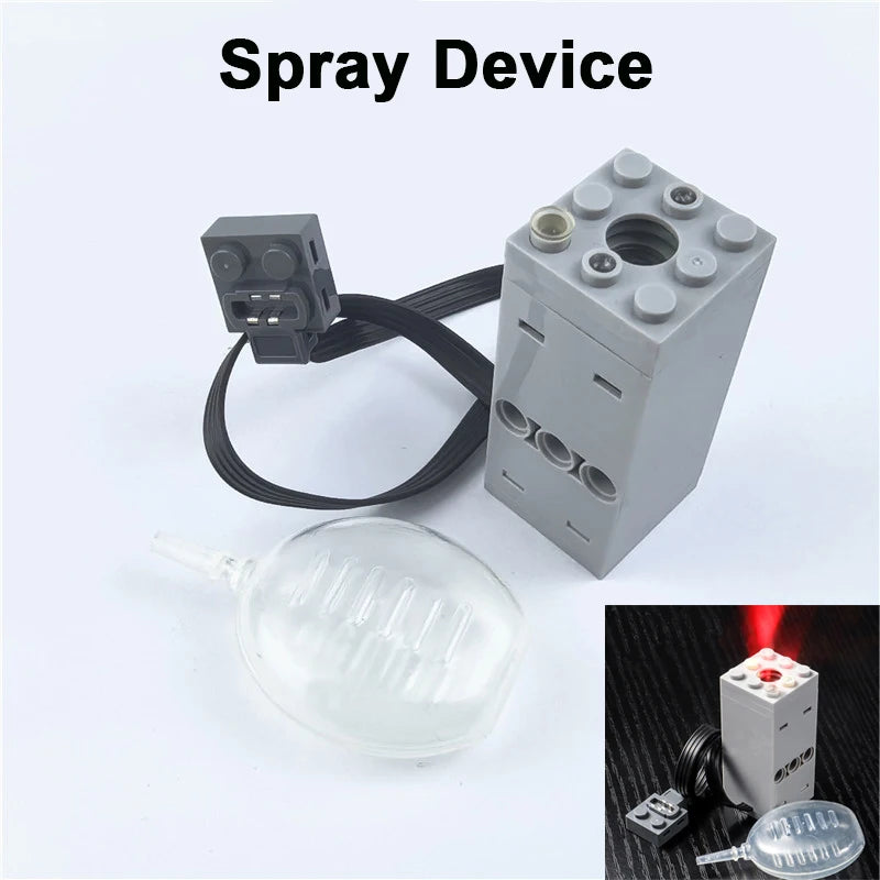 Bloques de construcción electrónicos técnicos, accesorios de reacondicionamiento MOC, micromotor, piezas de funciones de potencia RC, bloques de coche DIY creativos, juguetes para niños