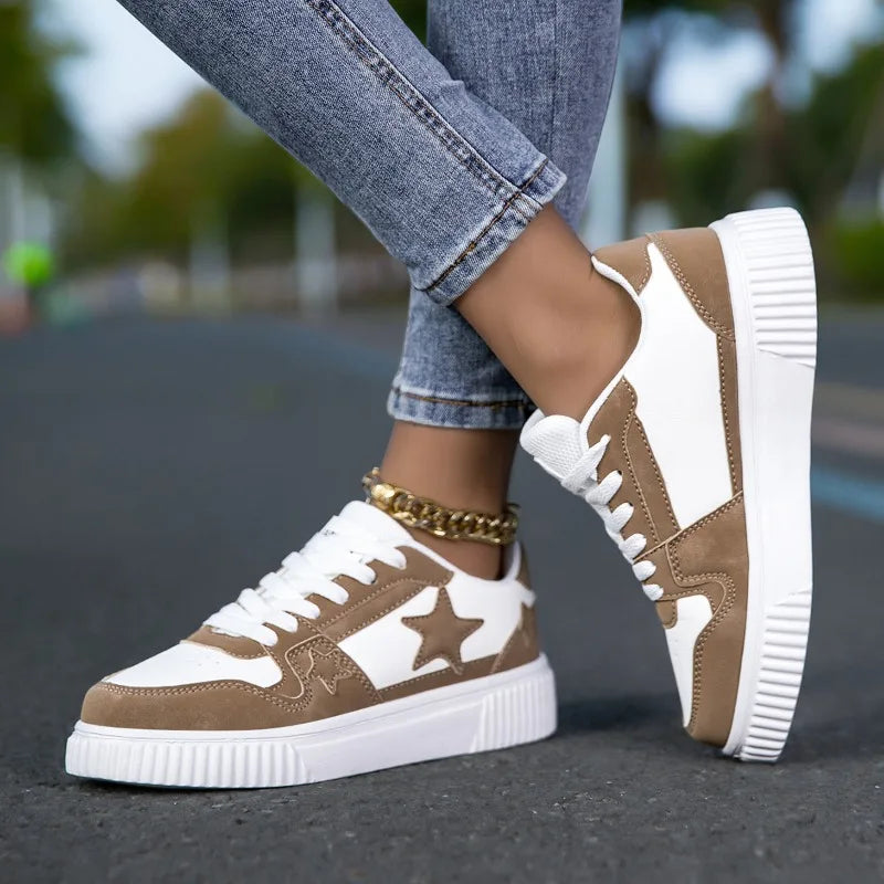 YRZL Zapatillas de deporte informales blancas para hombres y mujeres, zapatos cómodos de cuero PU para caminar, zapatos de Skate ligeros e impermeables, calzado deportivo