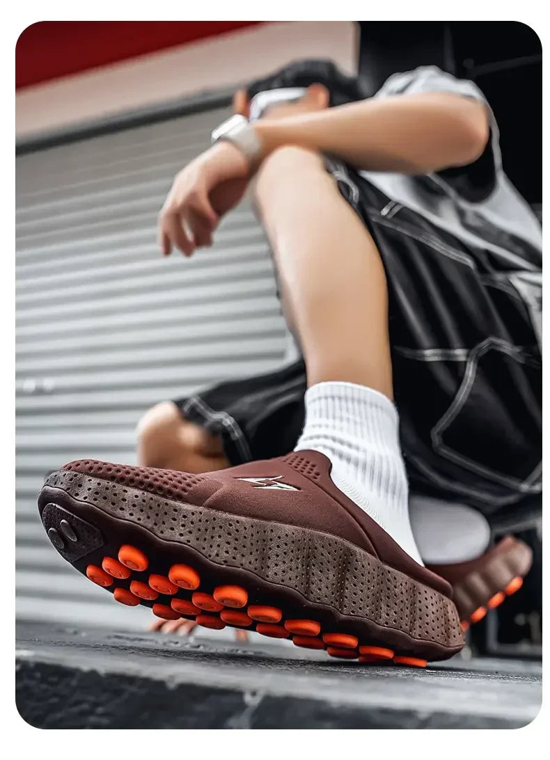 Mocasines casuales para hombre de tela transpirable y suela antideslizante