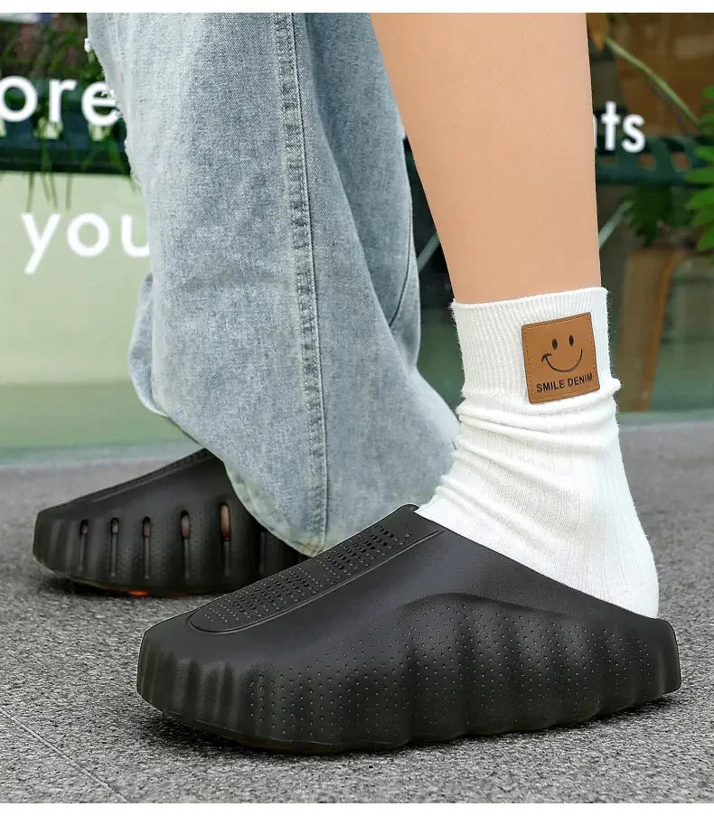 Zuecos unisex con suela de acupresión, antideslizantes para playa y uso diario