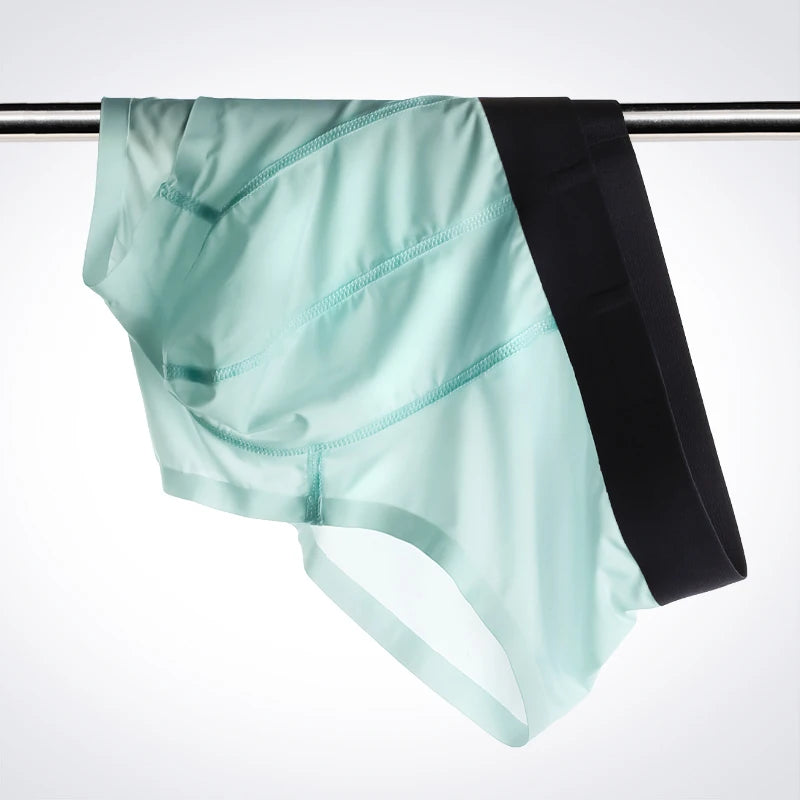 Ropa interior con separación de cordón espermático para hombre, bolsa para escroto de venas, calzoncillos de cuatro esquinas, boxers sexys curvos