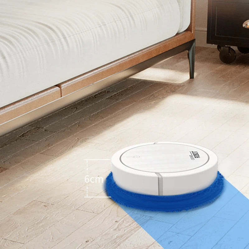 Robot Aspirador Automático 3 en 1, Barrido Húmedo y Seco, Inalámbrico para Hogar