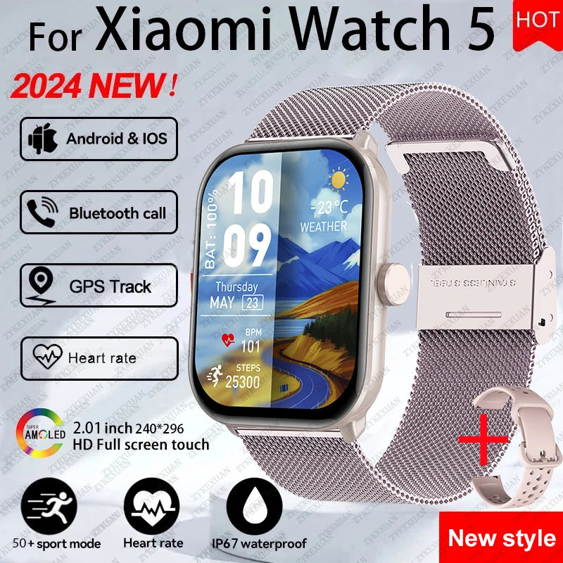 Reloj Inteligente Serie 5 Global con AMOLED, GPS y Llamadas Bluetooth