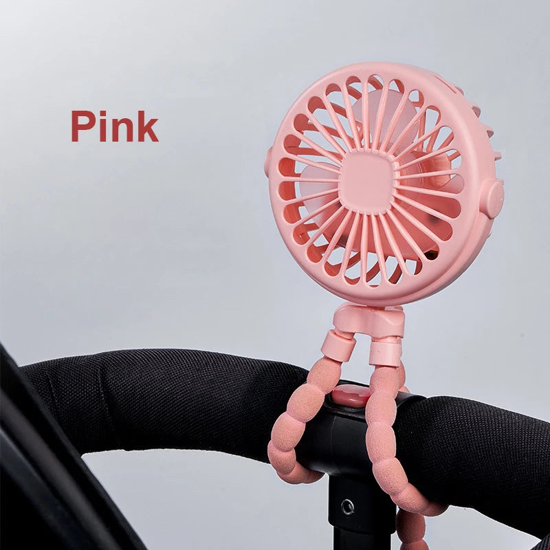 Mini Ventilador Octopus con Trípode Flexible 360°